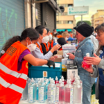 Photo of the Civil Humanitarian Diplomats from Jethro International aus Valencia Spain giving humanitarian aid La Dana