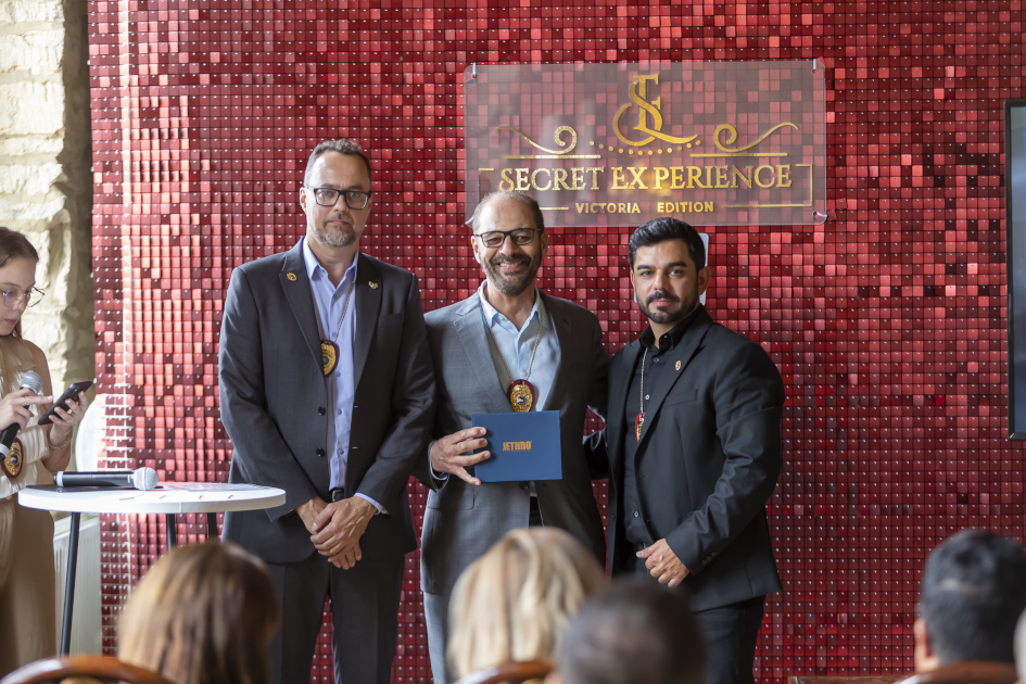 Image of Civil Diplomat Jethro International London UK with Mr. Leandro Marconi and Mr. Marcio Ricci at Hinwick House