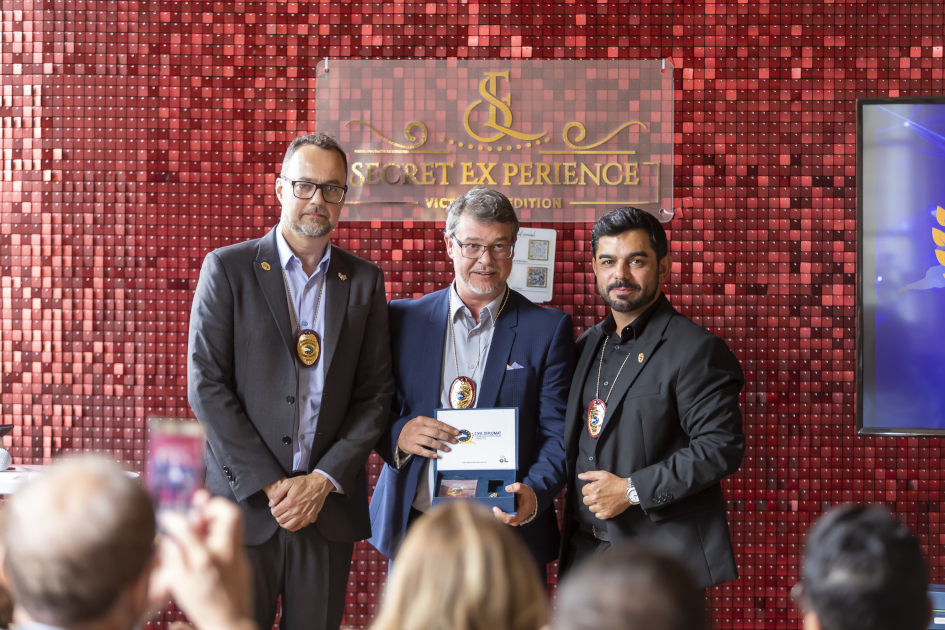 Image of Civil Diplomat Jethro International London UK with Mr. Leandro Marconi and Mr. Marcio Ricci at Hinwick House