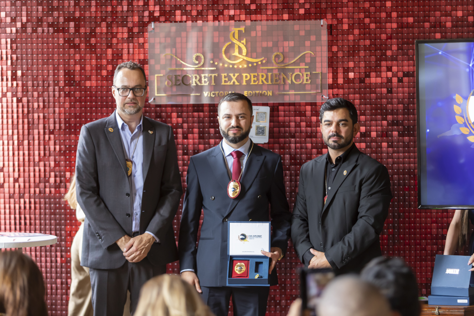 Image of Civil Diplomat Jethro International London UK with Mr. Leandro Marconi and Mr. Marcio Ricci at Hinwick House