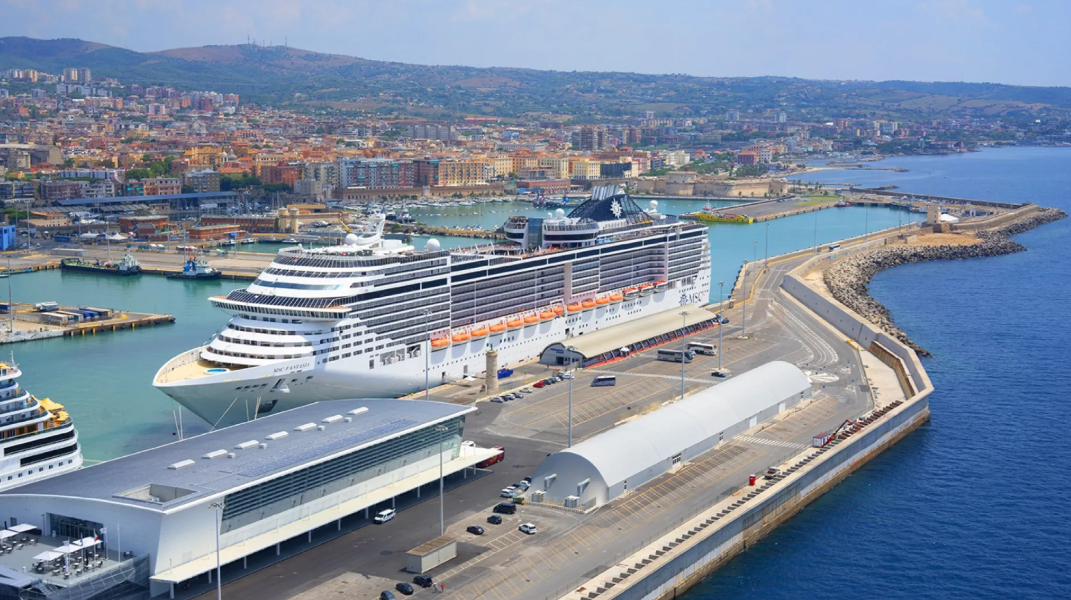Image of Port Civitavecchia at Rome Italy