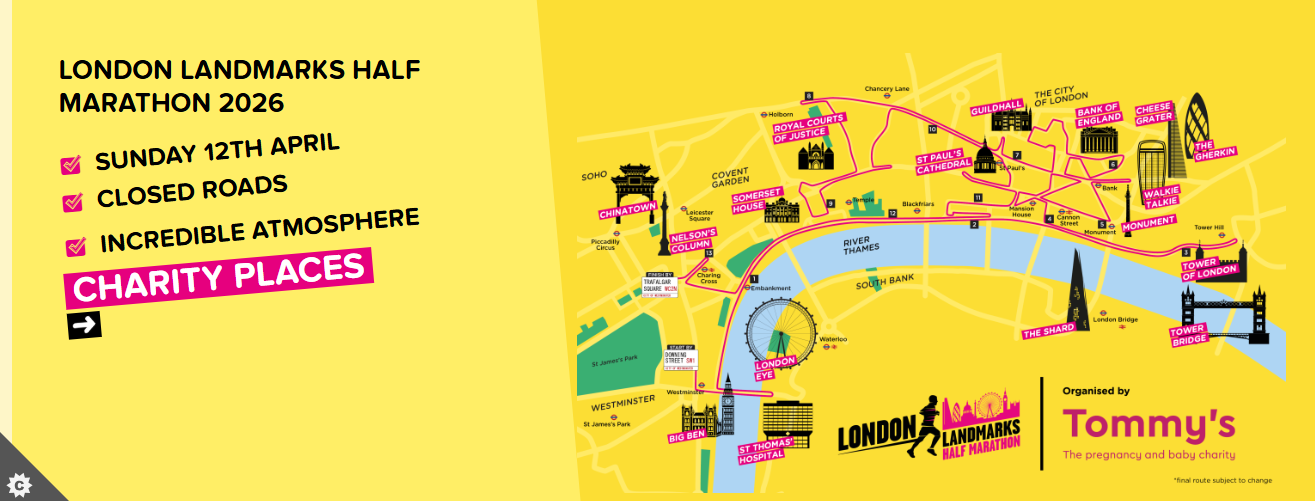 Image of London Landmarks Half Marathon 2026