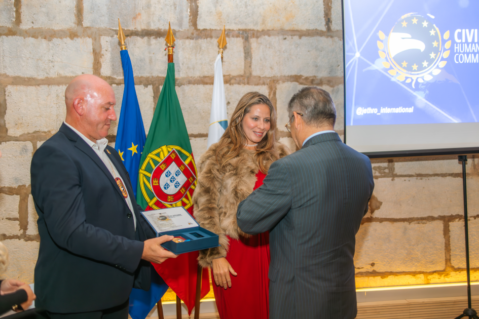 Image of Civil Diplomat Jethro International Ceremony at the Citadel of Cascais, the Martin Luther King Award and Civil Diplomats Condecoration on november 2025