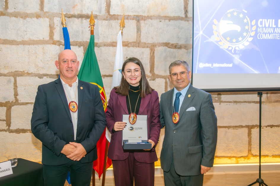Image of Civil Diplomat Jethro International Ceremony at the Citadel of Cascais, the Martin Luther King Award and Civil Diplomats Condecoration on november 2025