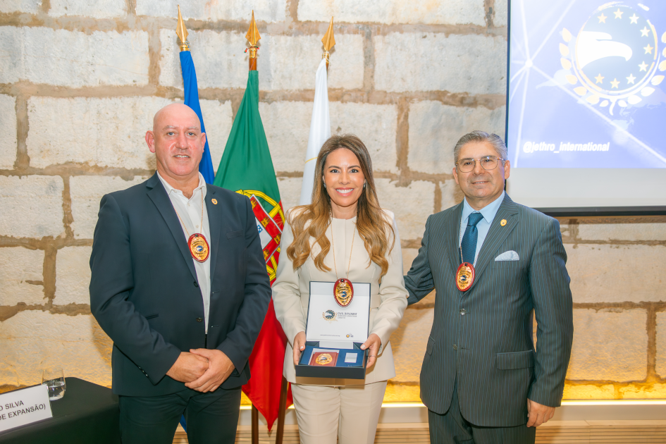 mage of Solenm Ceremony Civil Diplomat Jethro International at the Citadel of Cascais november 2025
