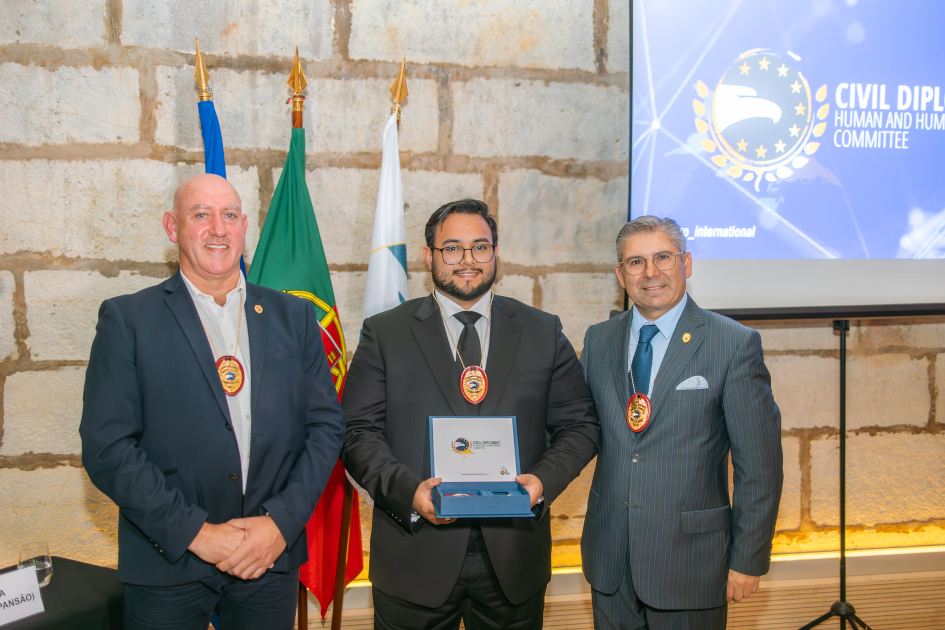 mage of Solenm Ceremony Civil Diplomat Jethro International at the Citadel of Cascais november 2025