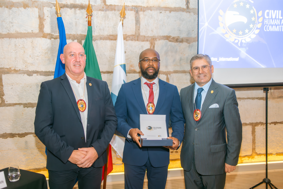 mage of Solenm Ceremony Civil Diplomat Jethro International at the Citadel of Cascais november 2025