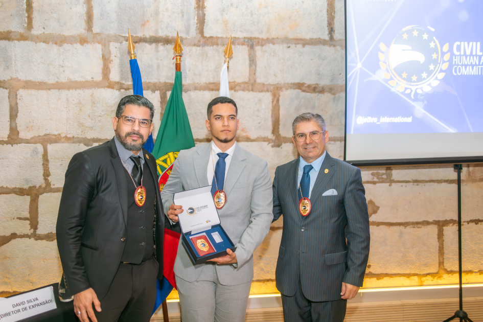mage of Solenm Ceremony Civil Diplomat Jethro International at the Citadel of Cascais november 2025