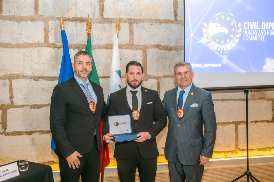 mage of Solenm Ceremony Civil Diplomat Jethro International at the Citadel of Cascais november 2025