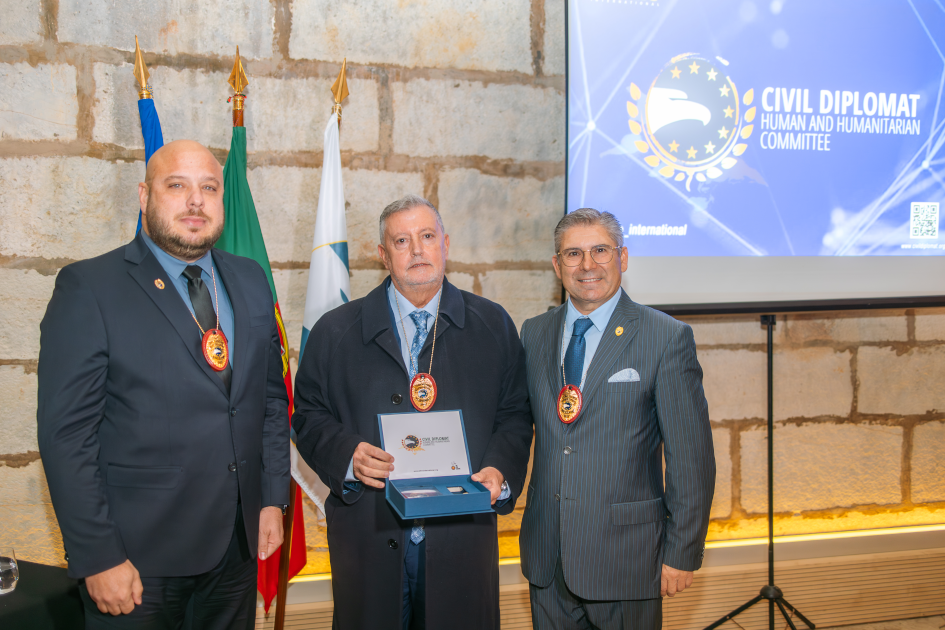 mage of Solenm Ceremony Civil Diplomat Jethro International at the Citadel of Cascais november 2025