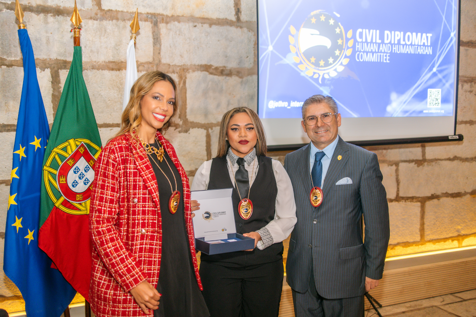 mage of Solenm Ceremony Civil Diplomat Jethro International at the Citadel of Cascais november 2025