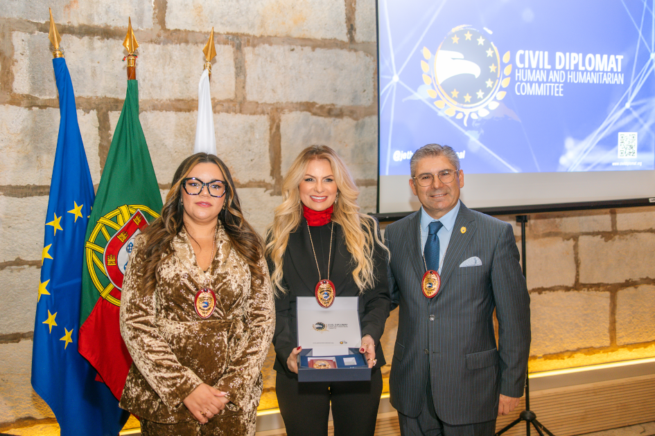 mage of Solenm Ceremony Civil Diplomat Jethro International at the Citadel of Cascais november 2025