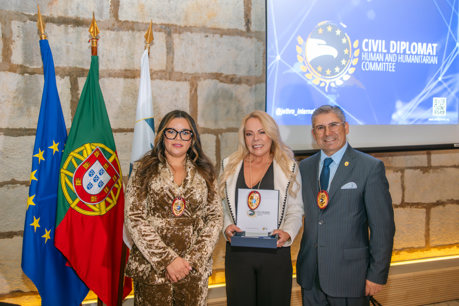 mage of Solenm Ceremony Civil Diplomat Jethro International at the Citadel of Cascais november 2025