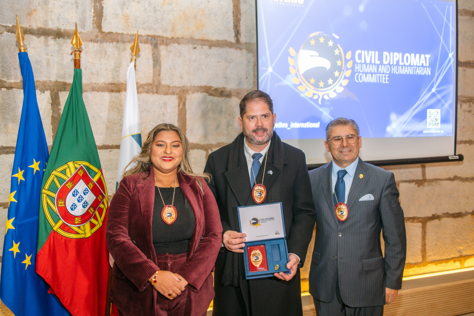 mage of Solenm Ceremony Civil Diplomat Jethro International at the Citadel of Cascais november 2025