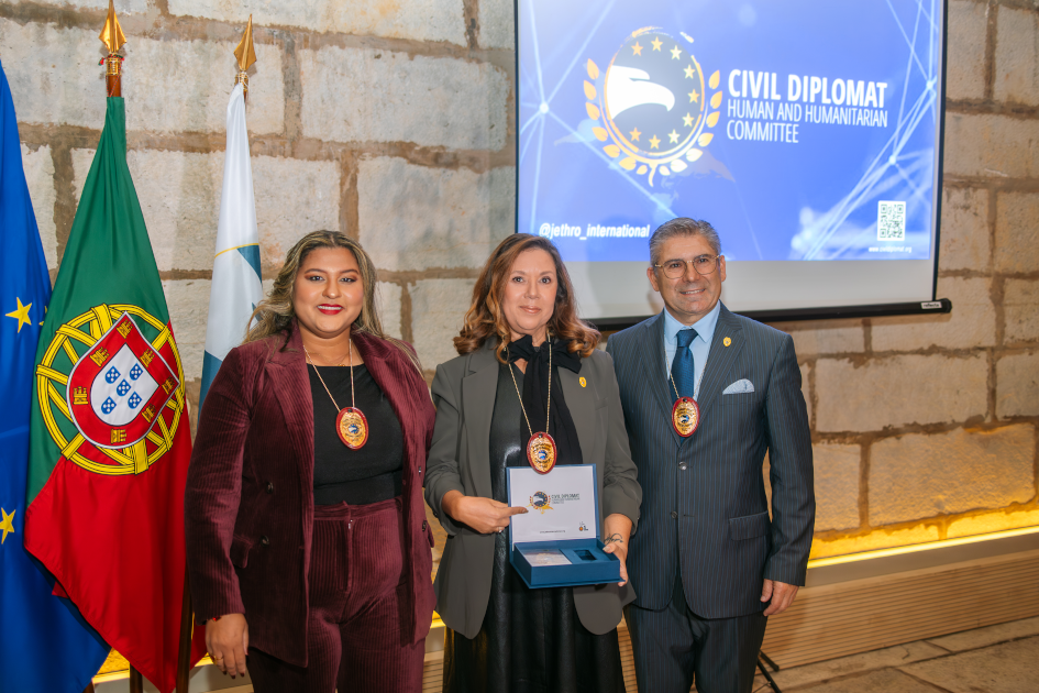 mage of Solenm Ceremony Civil Diplomat Jethro International at the Citadel of Cascais november 2025