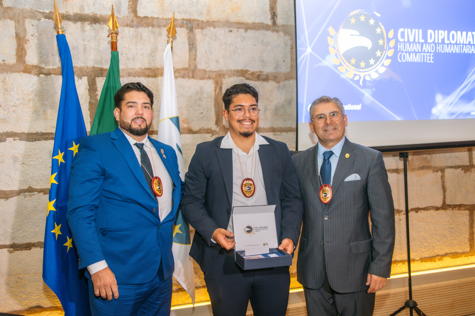 mage of Solenm Ceremony Civil Diplomat Jethro International at the Citadel of Cascais november 2025