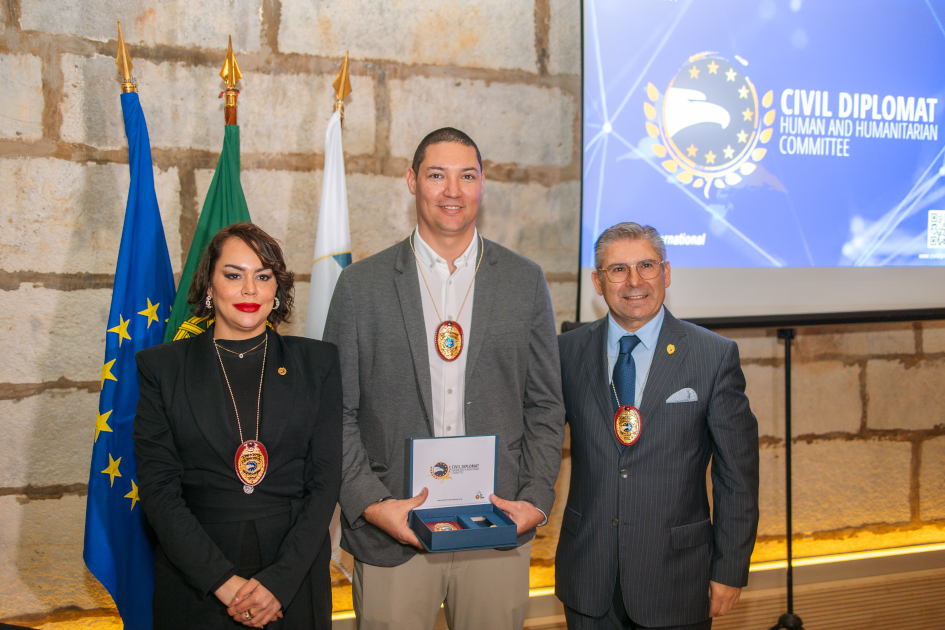 mage of Solenm Ceremony Civil Diplomat Jethro International at the Citadel of Cascais november 2025