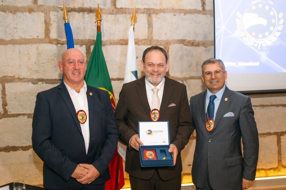 Image of Civil Diplomat Jethro International Ceremony at the Citadel of Cascais, the Martin Luther King Award and Civil Diplomats Condecoration on november 2025