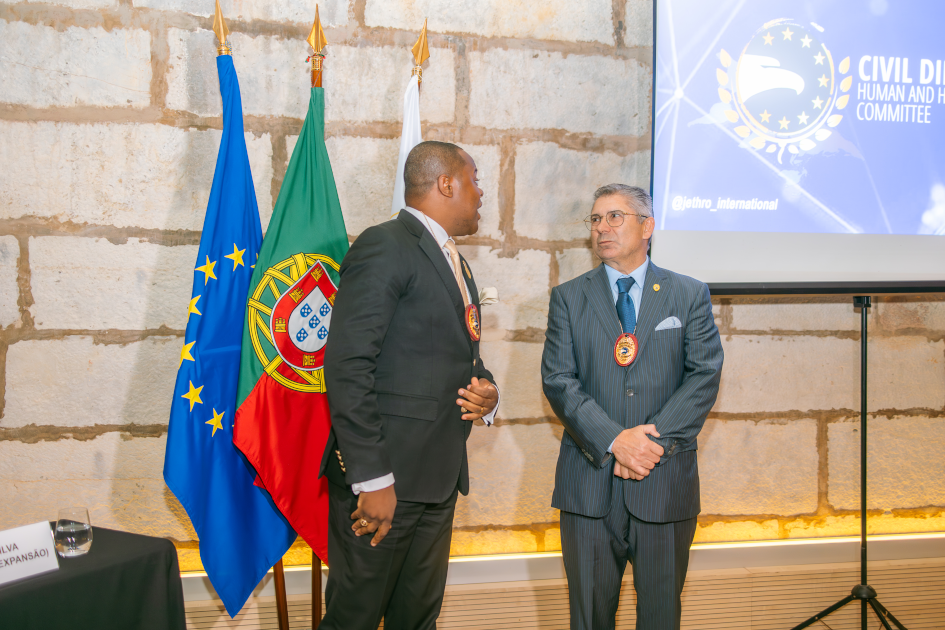 mage of Solenm Ceremony Civil Diplomat Jethro International at the Citadel of Cascais november 2025