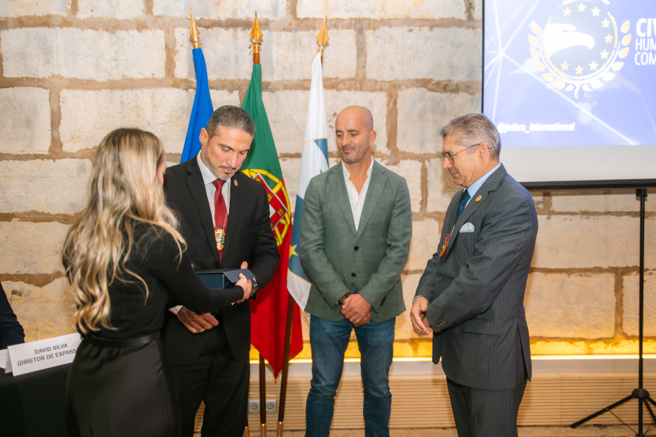 mage of Solenm Ceremony Civil Diplomat Jethro International at the Citadel of Cascais november 2025