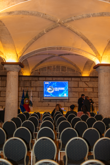 Image of Civil Diplomat Jethro International Solenm Ceremony at the Citadel of Cascais Martin Luther King Award and Civil Diplomats Condecoration on november 2025