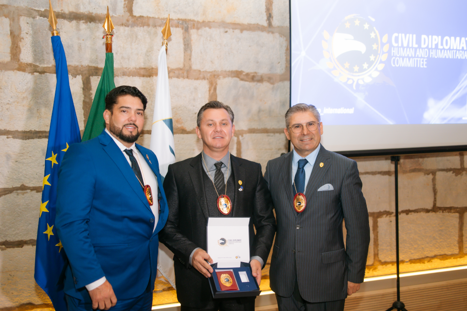 Image of Civil Diplomat Jethro International Ceremony at the Citadel of Cascais, the Martin Luther King Award and Civil Diplomats Condecoration on november 2025