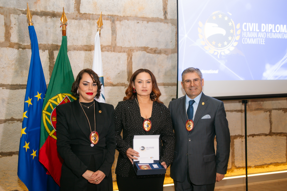 Image of Civil Diplomat Jethro International Ceremony at the Citadel of Cascais, the Martin Luther King Award and Civil Diplomats Condecoration on november 2025