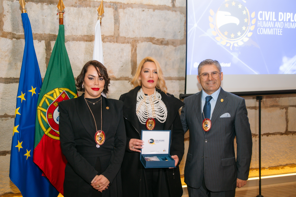 Image of Civil Diplomat Jethro International Ceremony at the Citadel of Cascais, the Martin Luther King Award and Civil Diplomats Condecoration on november 2025