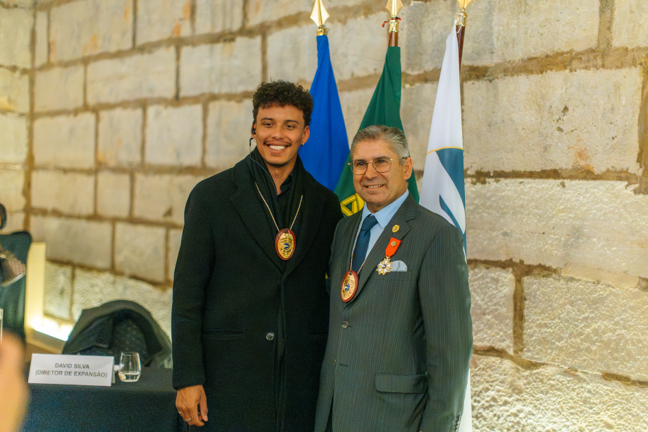 Image of Guido Lima with Colonel José Geraldo at the Civil Diplomat Jethro International Celebration Citadel of Cascais Portugal
