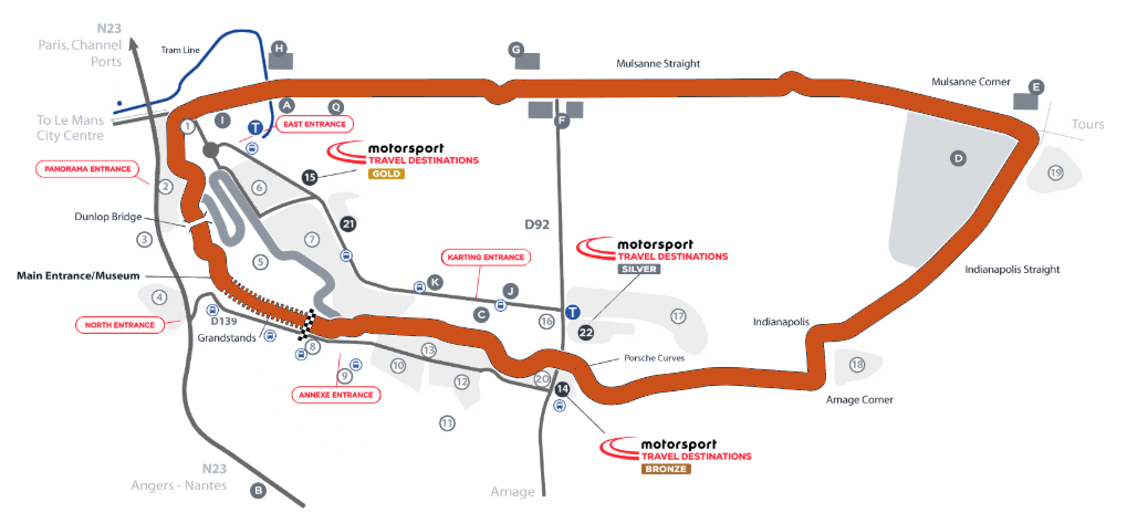 Image of le mans racing circuit