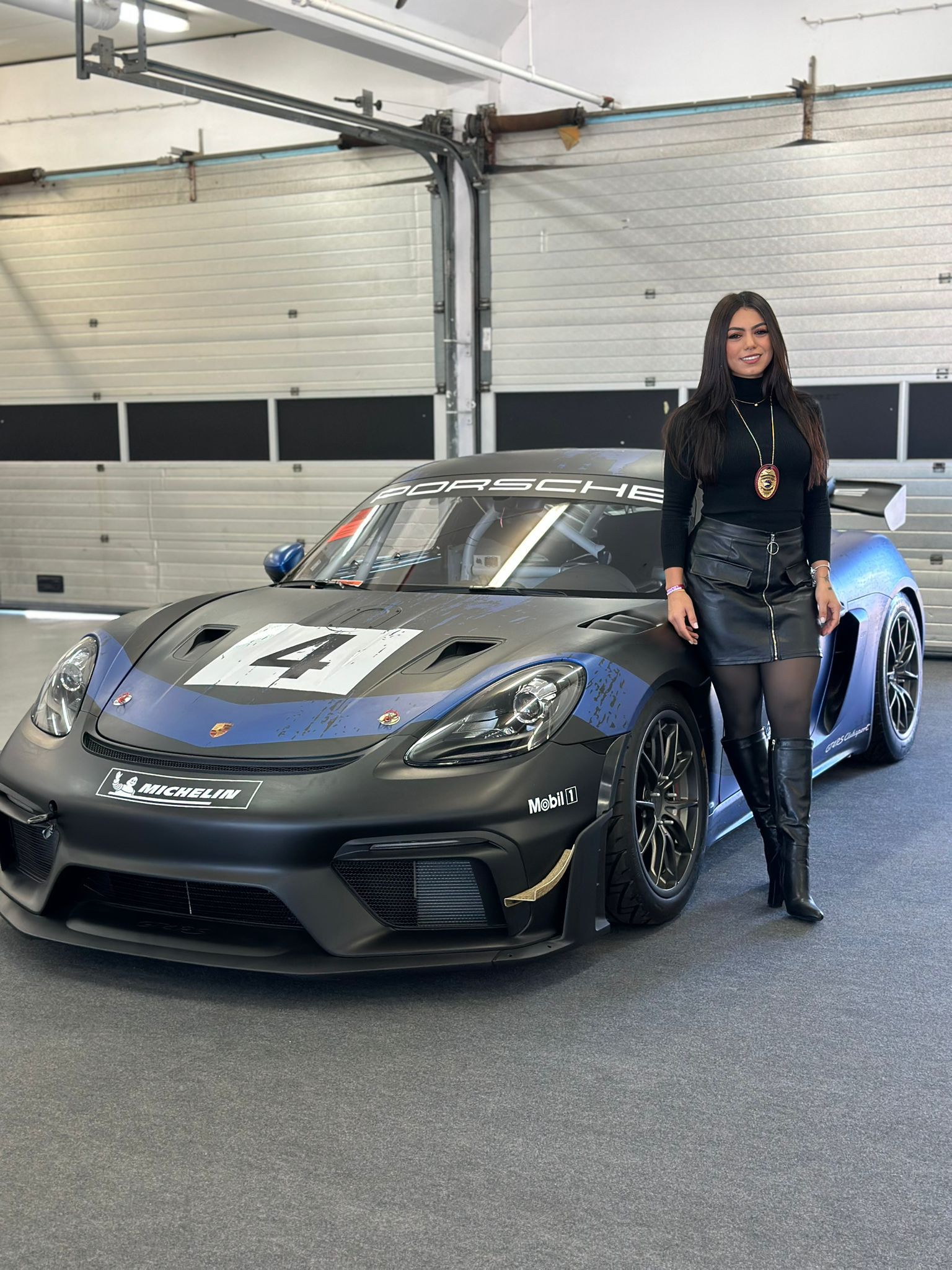 Image of the Civil Diplomat Jethro International at the Prosche Sprint Challenge and the Martin Luther King Award to Jose Monroy racing driver Porsche