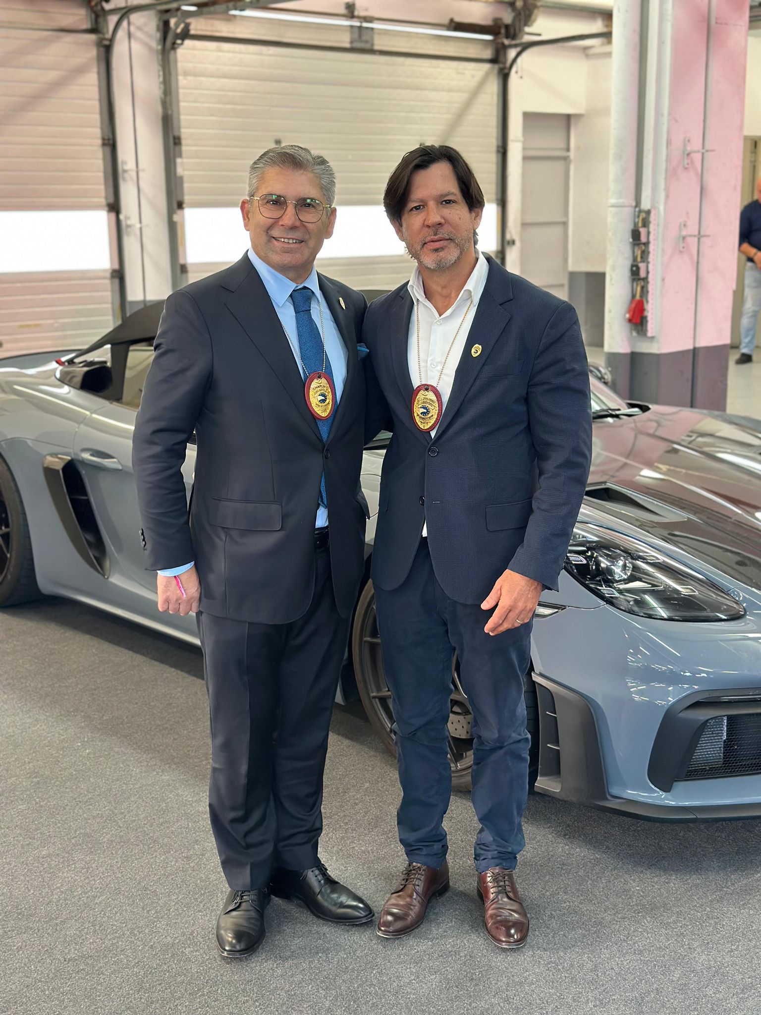 Image of the Civil Diplomat Jethro International at the Prosche Sprint Challenge and the Martin Luther King Award to Jose Monroy racing driver Porsche