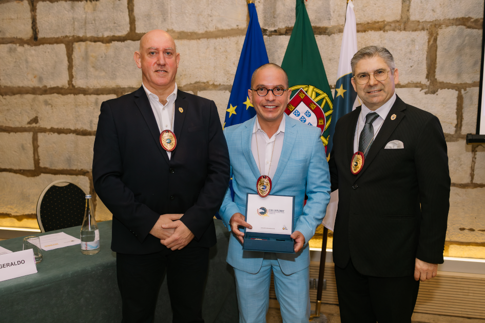 Image of Civil Diplomat Jethro International solemn ceremony at the Citadel of Cascais in Portugal on March 5 2026.