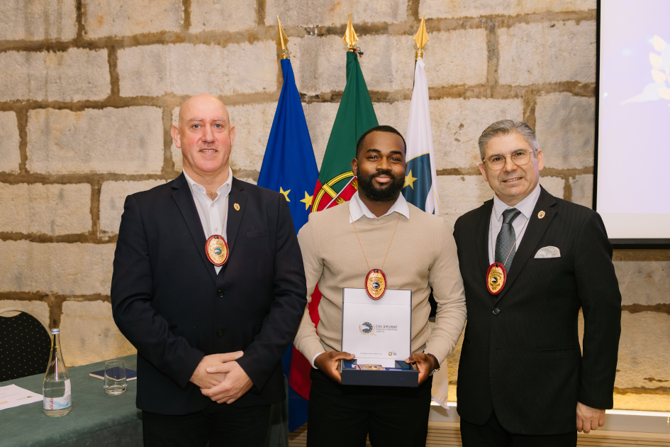 Image of Civil Diplomat Jethro International solemn ceremony at the Citadel of Cascais in Portugal on March 5 2026.