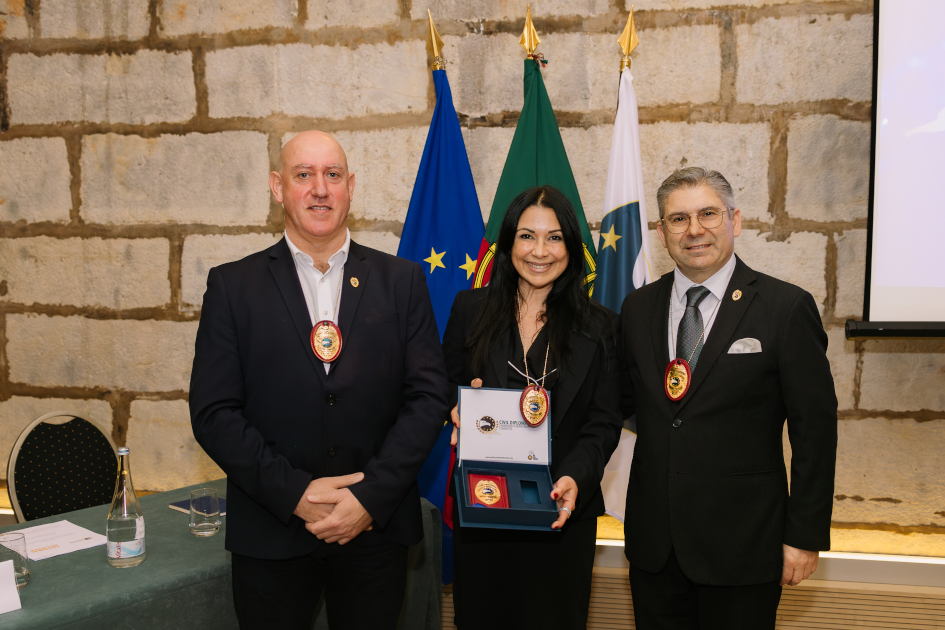 Image of Civil Diplomat Jethro International solemn ceremony at the Citadel of Cascais in Portugal on March 5 2026.