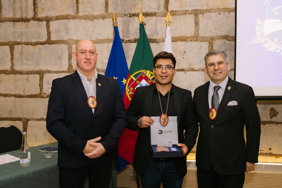 Image of Civil Diplomat Jethro International solemn ceremony at the Citadel of Cascais in Portugal on March 5 2026.