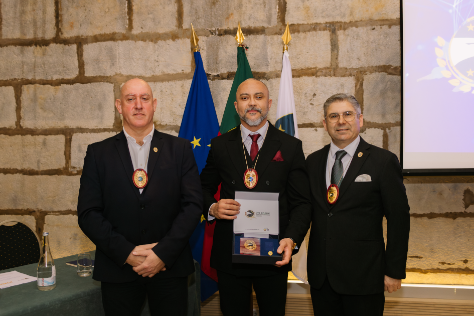 Image of Civil Diplomat Jethro International solemn ceremony at the Citadel of Cascais in Portugal on March 5 2026.