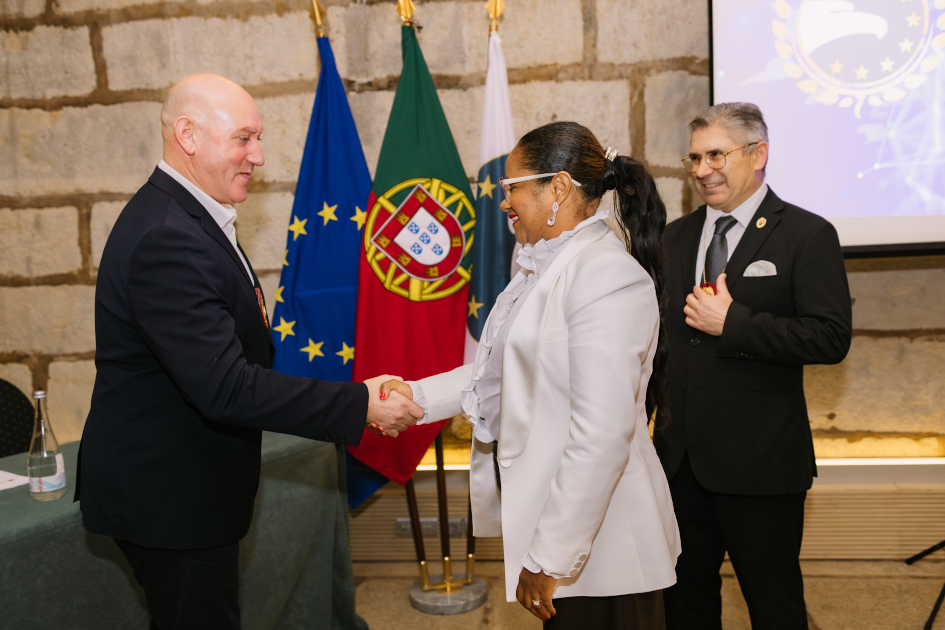 Image of Civil Diplomat Jethro International solemn ceremony at the Citadel of Cascais in Portugal on March 5 2026.