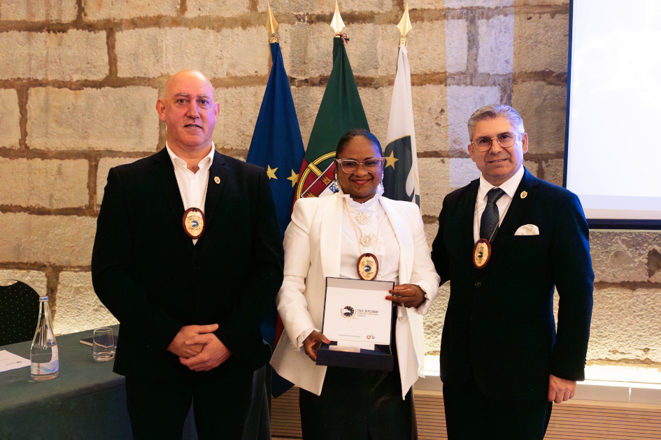 Image of Civil Diplomat Jethro International solemn ceremony at the Citadel of Cascais in Portugal on March 5 2026.
