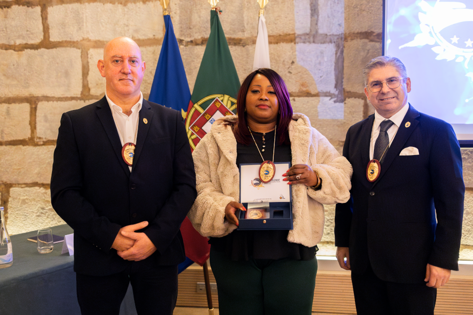 Image of Civil Diplomat Jethro International solemn ceremony at the Citadel of Cascais in Portugal on March 5 2026.