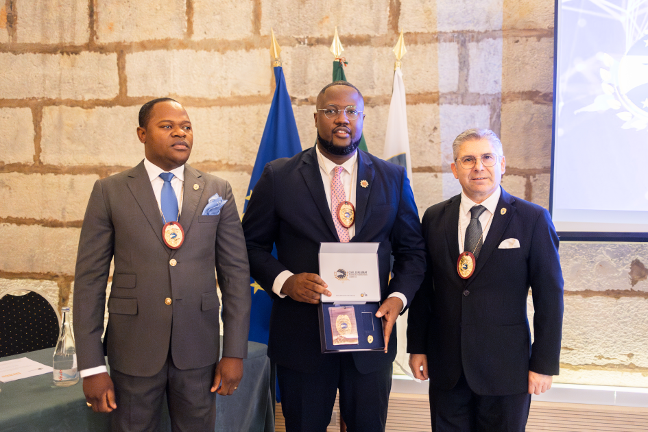 Image of Mário Jorge, Director of Expansion for Angola at the Civil Diplomat Jethro International solemn ceremony at the Citadel of Cascais in Portugal on March 5 2026.