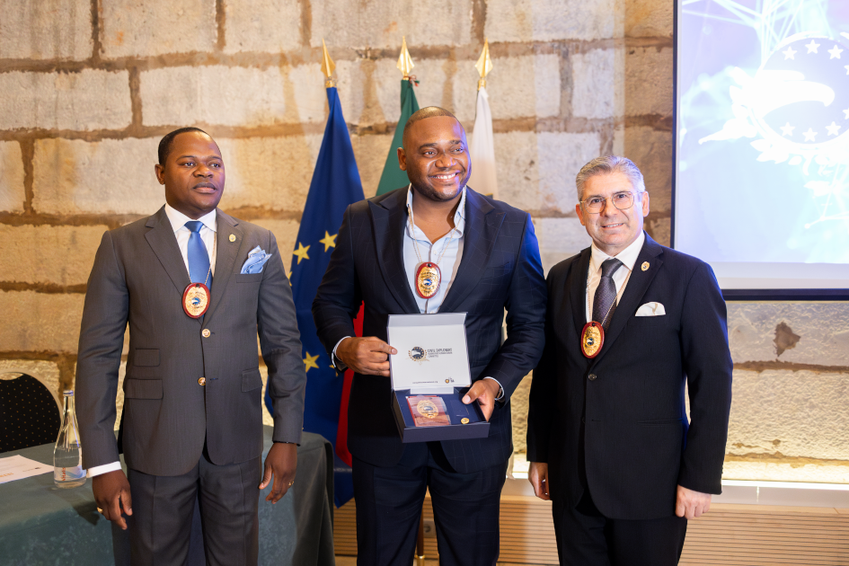 Image of Mário Jorge, Director of Expansion for Angola at the Civil Diplomat Jethro International solemn ceremony at the Citadel of Cascais in Portugal on March 5 2026.