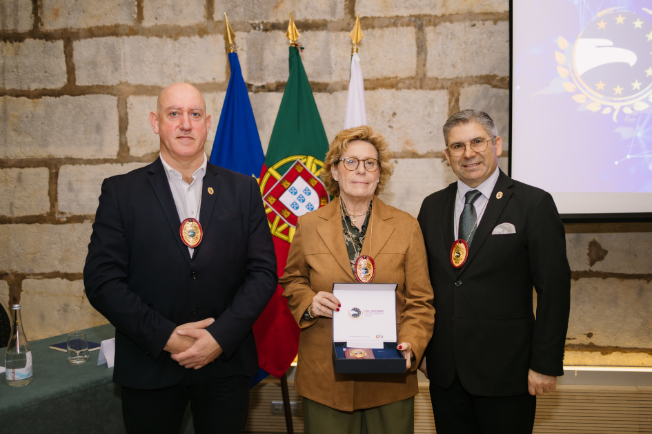 Image of Civil Diplomat Jethro International solemn ceremony at the Citadel of Cascais in Portugal on March 5 2026.