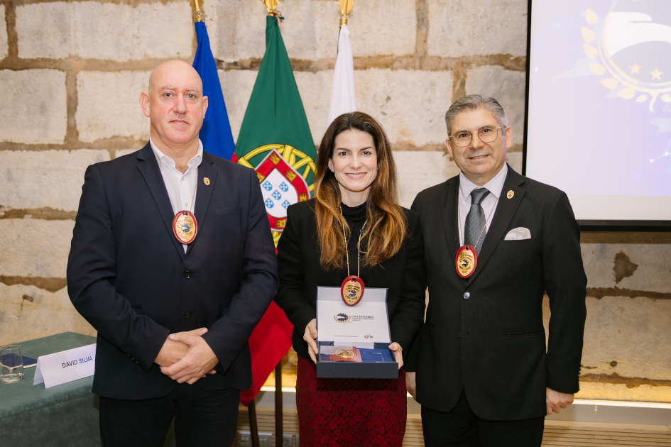 Image of Civil Diplomat Jethro International solemn ceremony at the Citadel of Cascais in Portugal on March 5 2026.