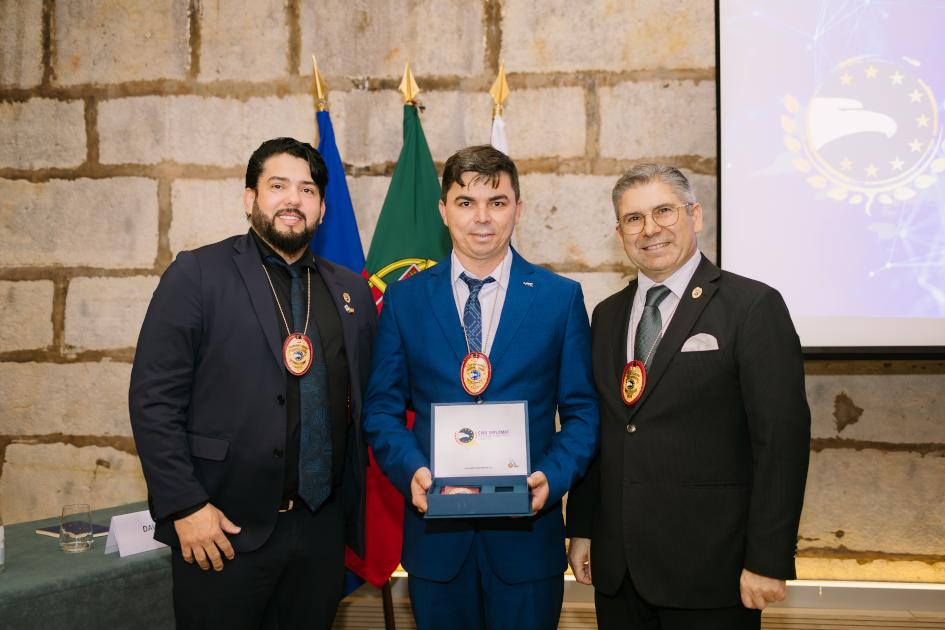 Image of Civil Diplomat Jethro International solemn ceremony at the Citadel of Cascais in Portugal on March 5 2026.
