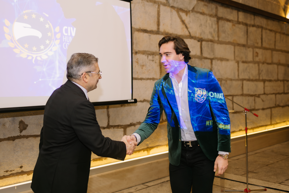 Image of Civil Diplomat Jethro International solemn ceremony at the Citadel of Cascais in Portugal on March 5 2026.