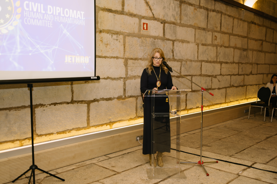 Image of Civil Diplomat Jethro International solemn ceremony at the Citadel of Cascais in Portugal on March 5 2026.