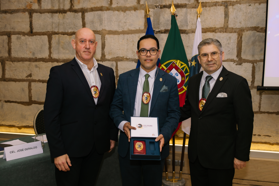 Image of Civil Diplomat Jethro International solemn ceremony at the Citadel of Cascais in Portugal on March 5 2026.
