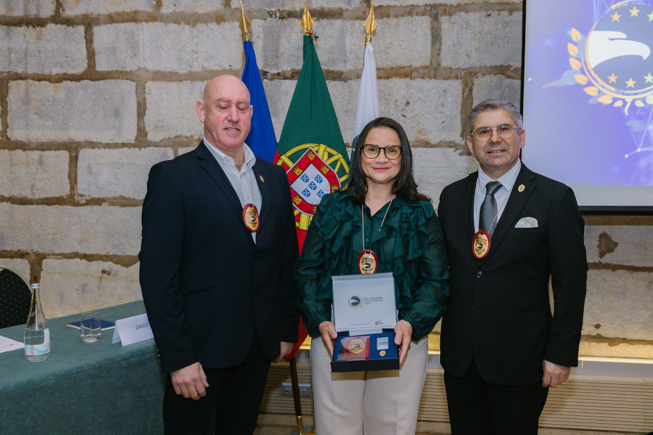 Image of Civil Diplomat Jethro International solemn ceremony at the Citadel of Cascais in Portugal on March 5 2026.