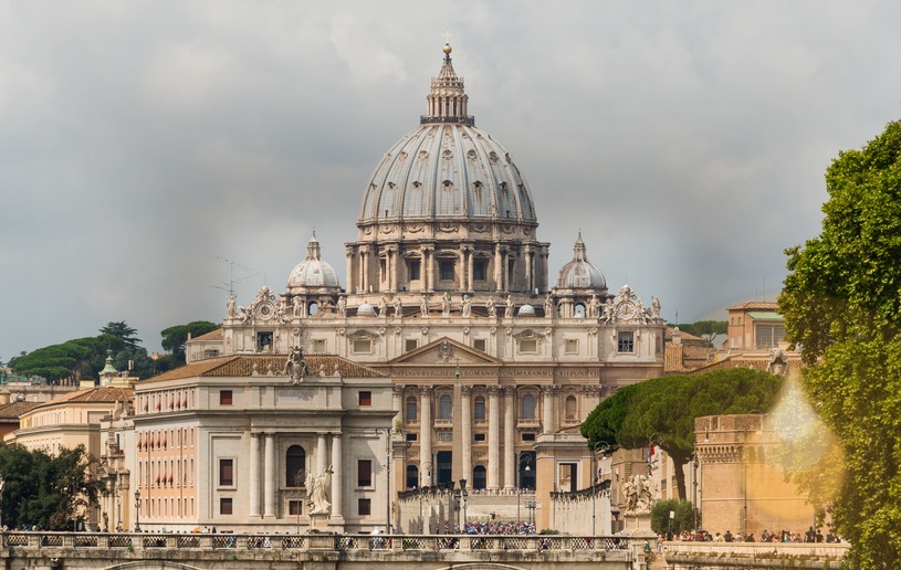 Image of St Peter’s Basilica image symbolising Vatican solidarity with Guinea-Bissau after the Bafatá fire